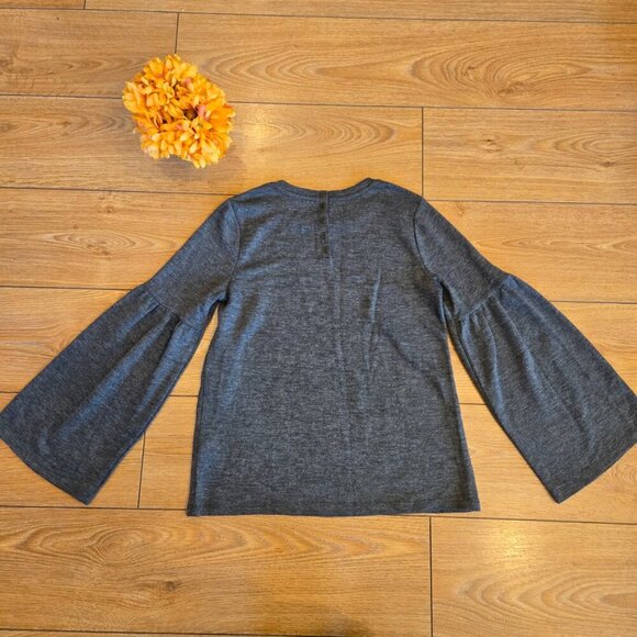 Lucky Brand Women's Bell Sleeve Sweater Army Green Color Size Small - Picture 4 of 5